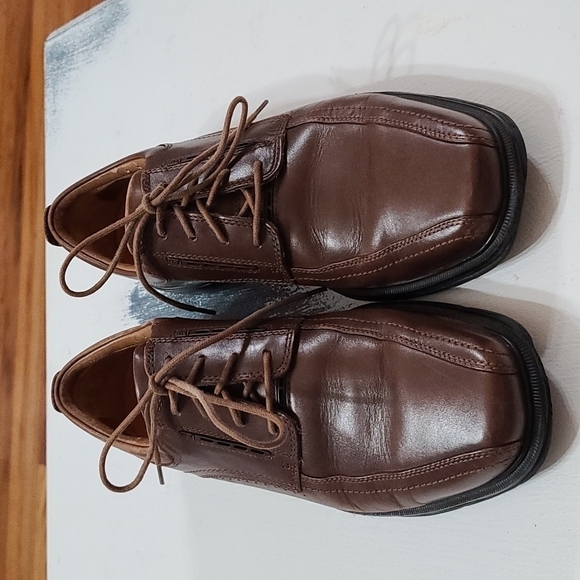 Clarks Other - Clarks Unstructured Mens Casual Dress Shoes Brown  Lace-up Size 10 EUC